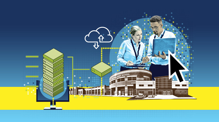illustration showing hyperconverged infrastructure