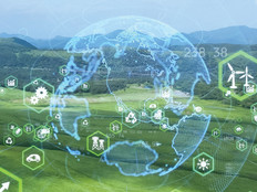 Green IT globe and icons