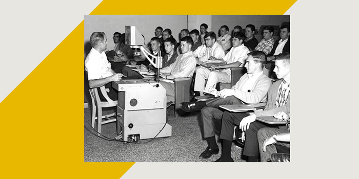 Overhead Projector In Classroom