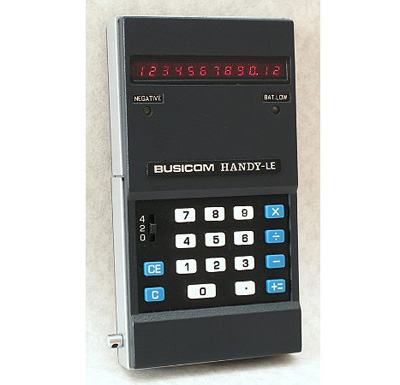 First pocket-sized calculator