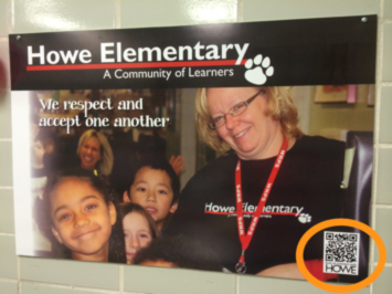 QR code school poster