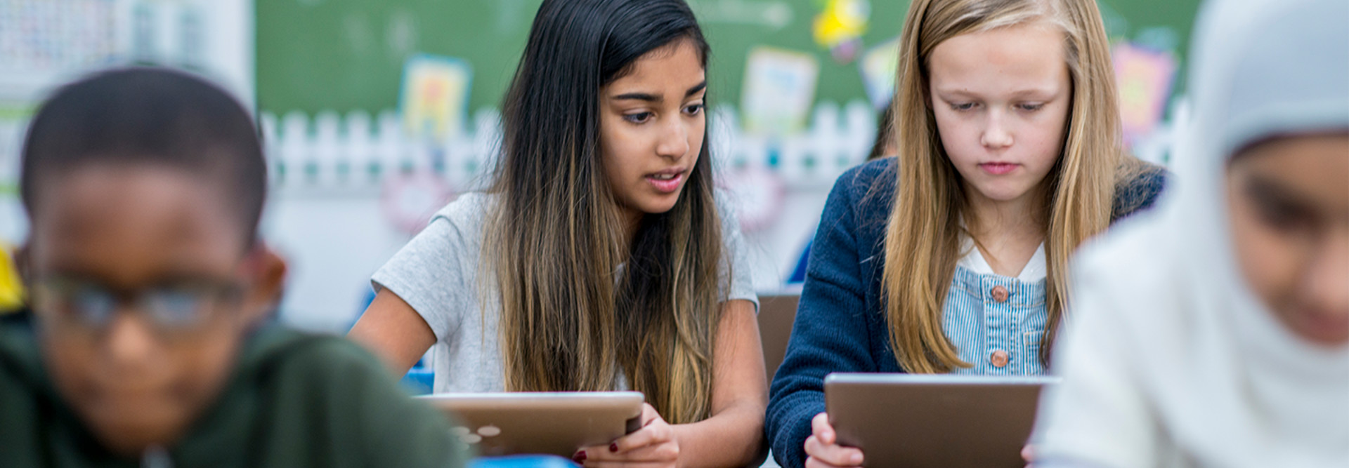 Kids on tablets