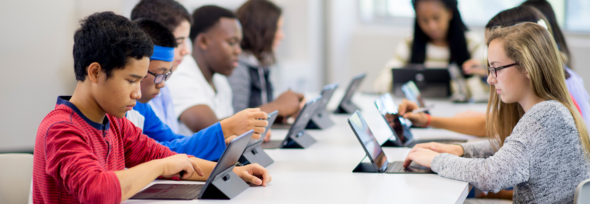 Kids on tablets