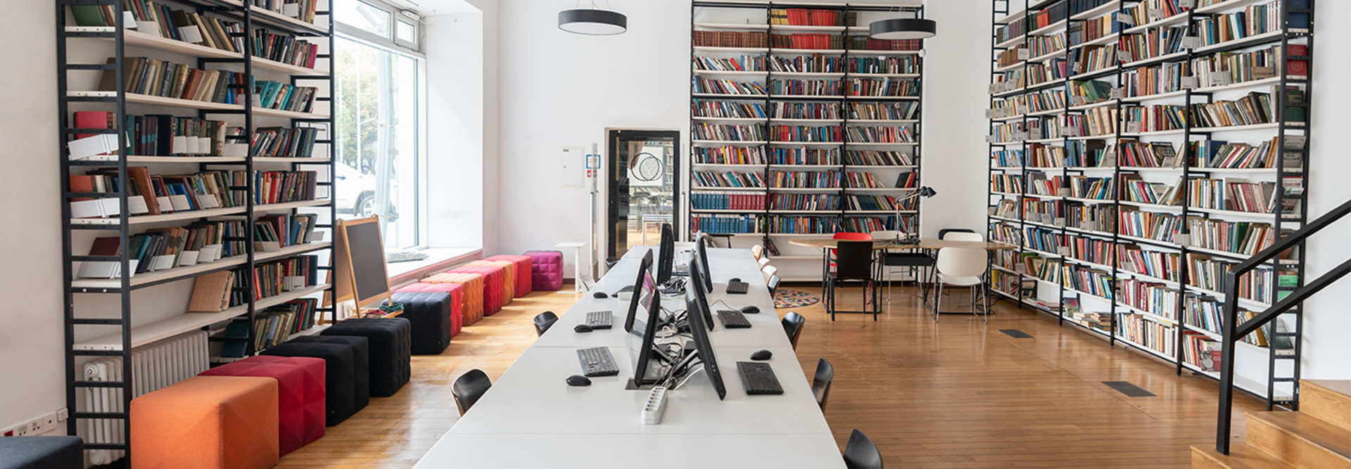School library with technology