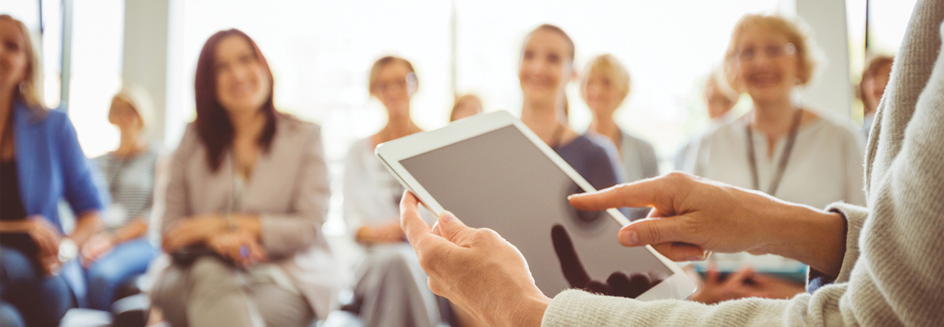 person leading professional development 