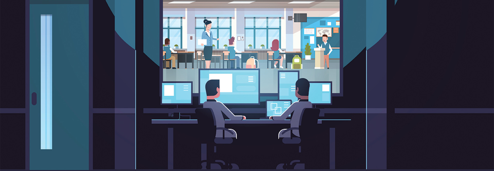 IT monitoring classroom