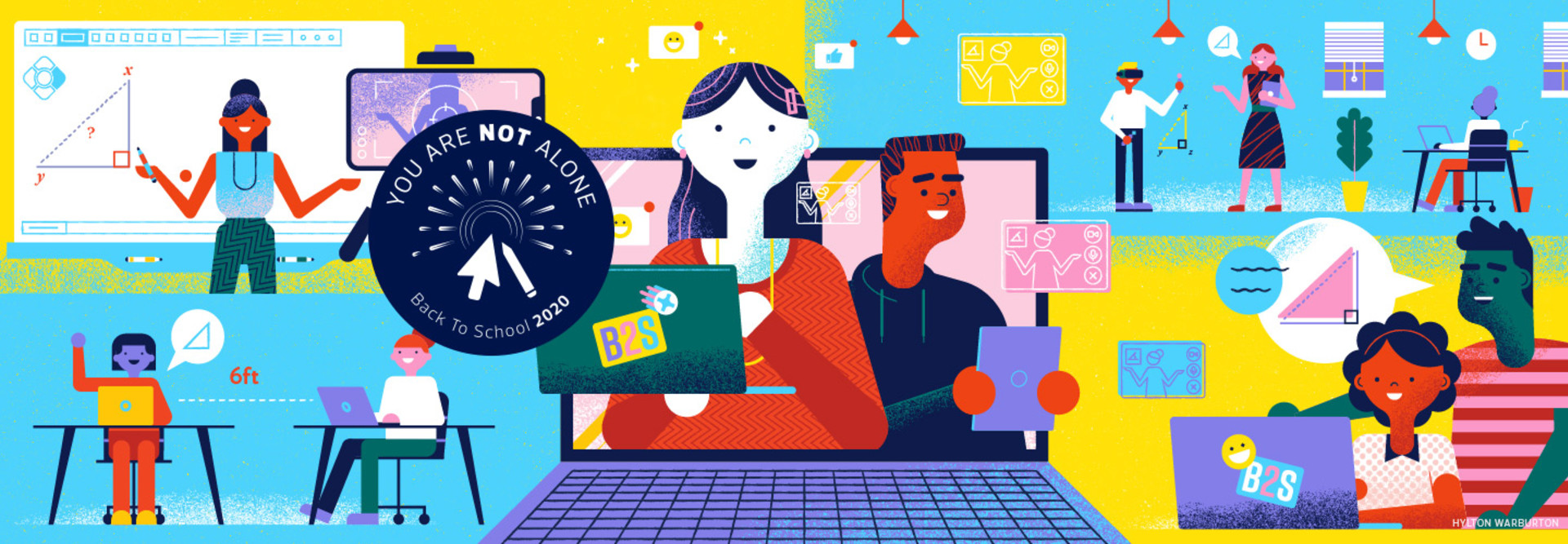 EdTech K–12 Back to School Illustration