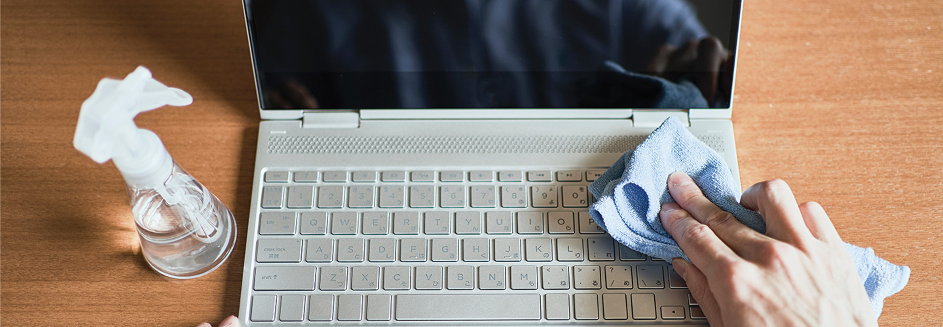 Disinfecting IT equipment for remote learning 
