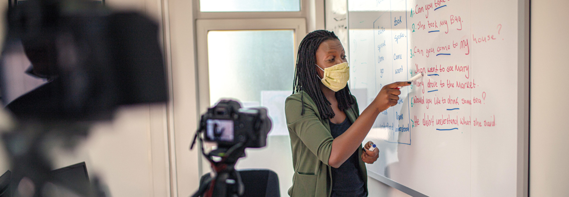 Teacher Using Ed Tech Tools