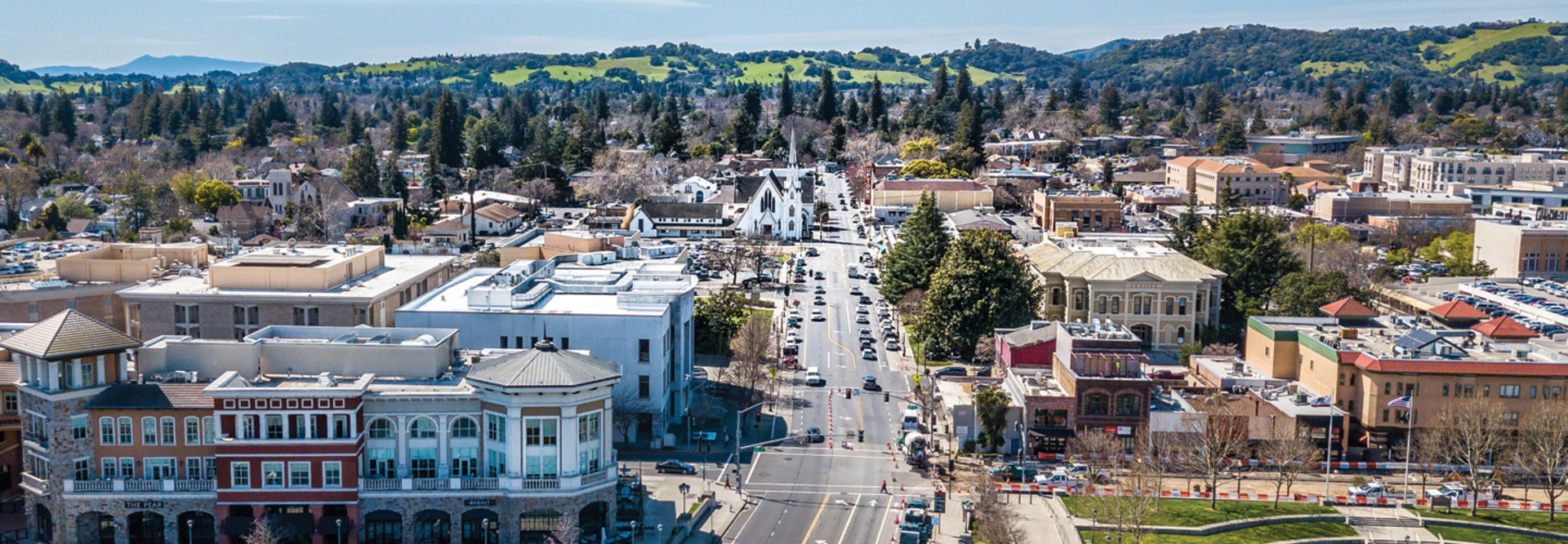Napa Valley California where students returned for hybrid learning