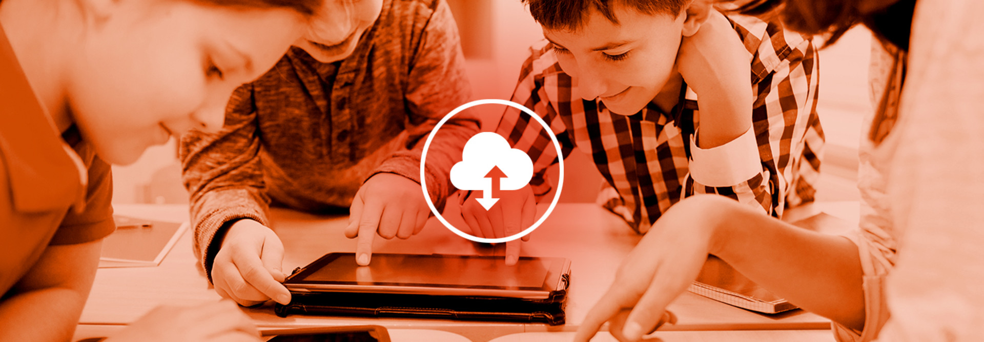 Students using devices - cloud technology