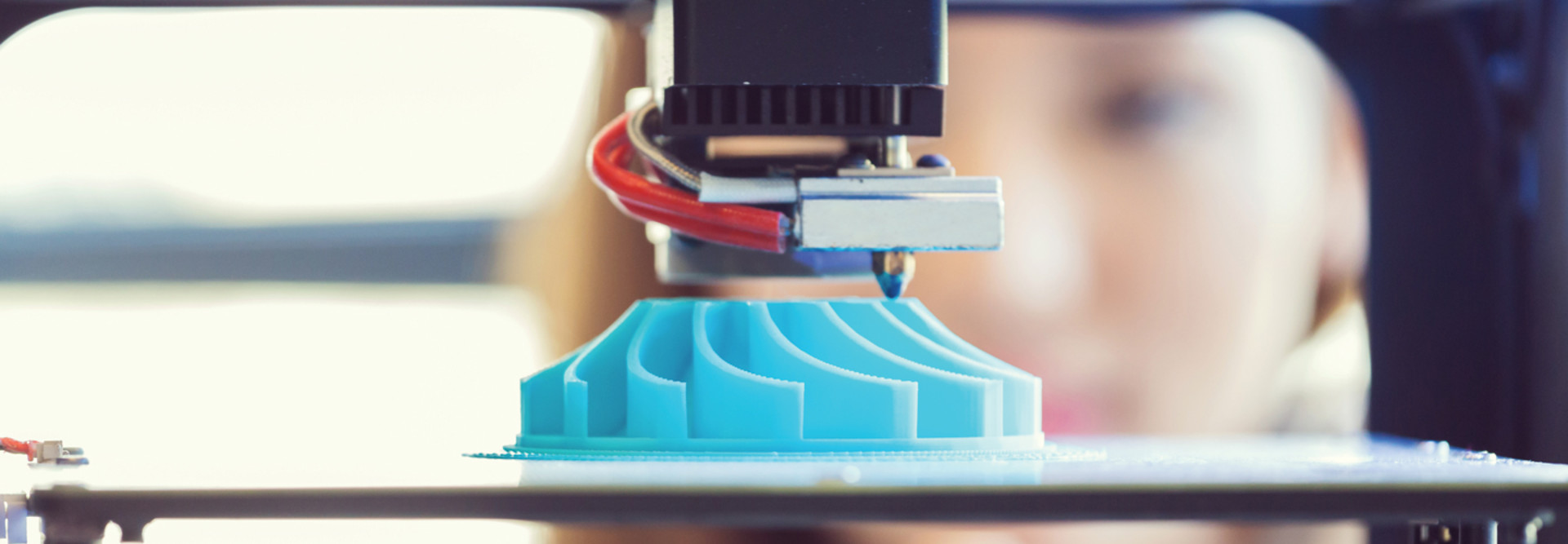 K–12 special education student with 3d printer STEM education