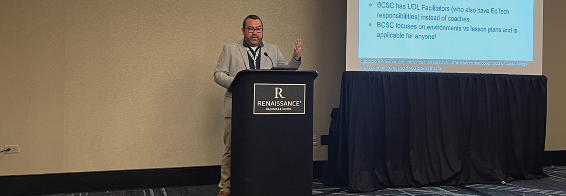Nick Williams presents on UDL