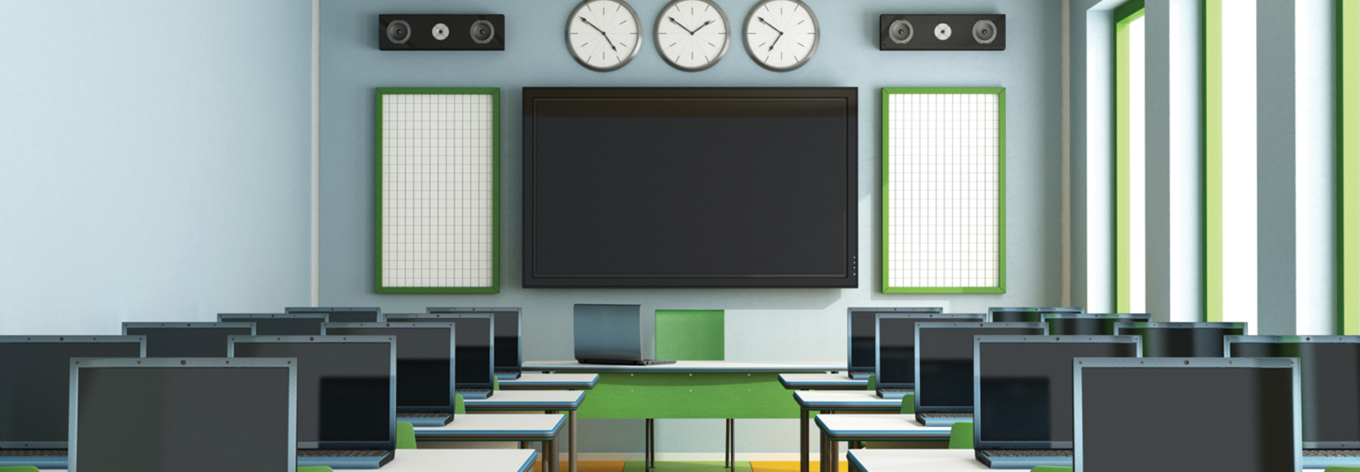 Digital Display in a K–12 multimedia classroom