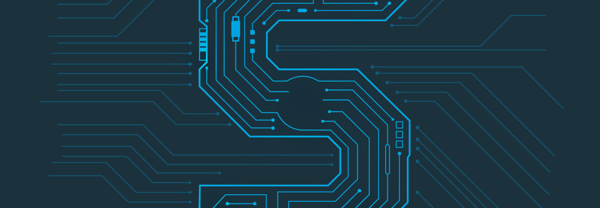 FAQ 5 - numeral 5 displayed as circuit board around computer chip
