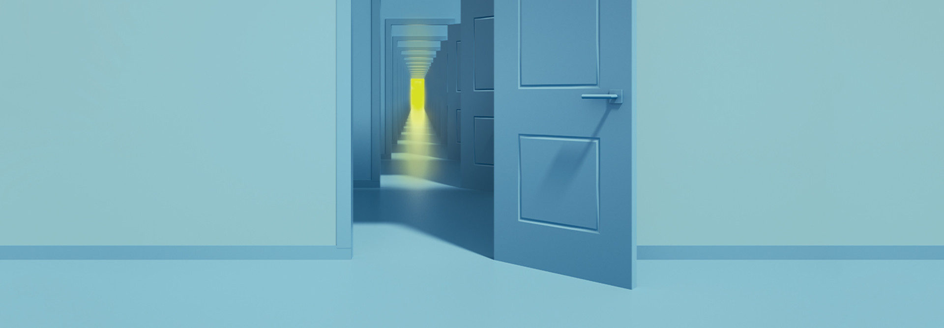 illustration of open doors to represent third-party access risks
