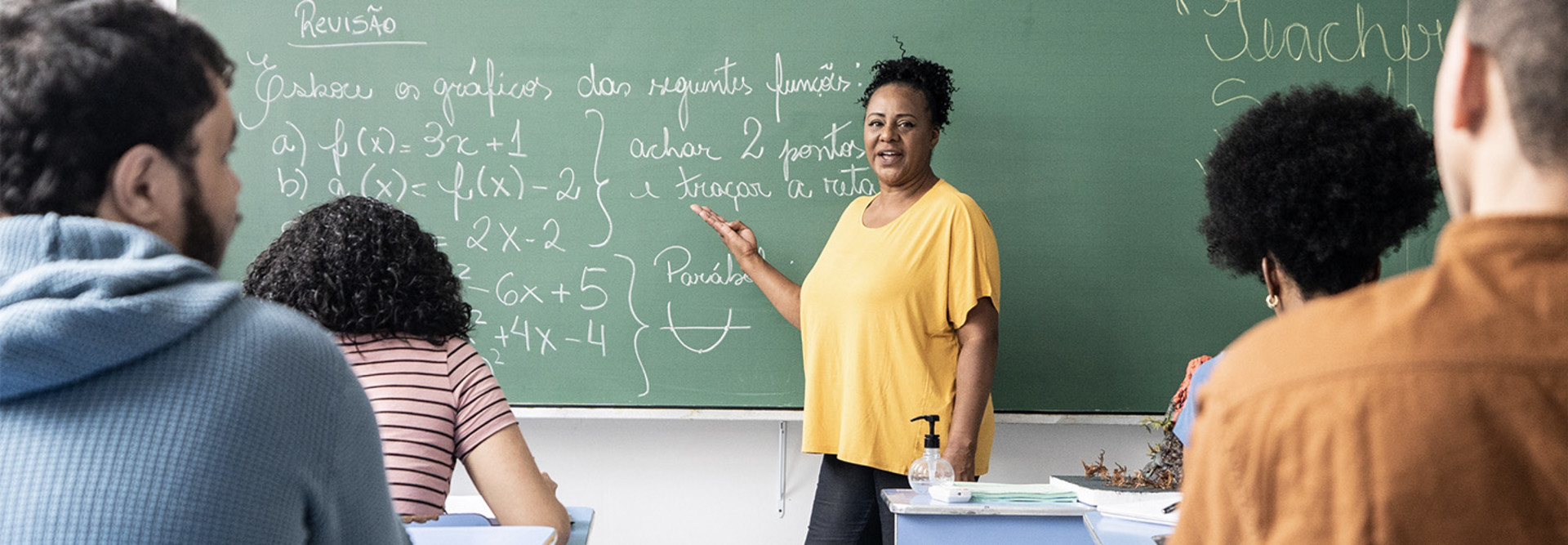 Teacher educating their students