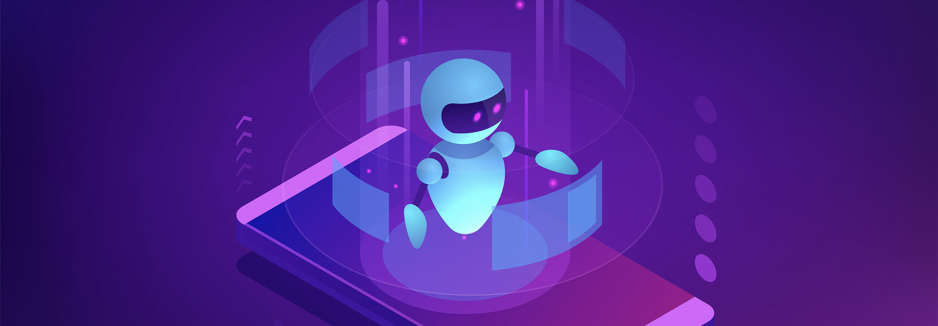 Illustration of AI chatbot