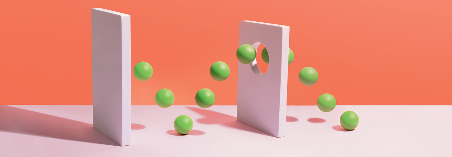 bouncing balls illustrating interrupted threats