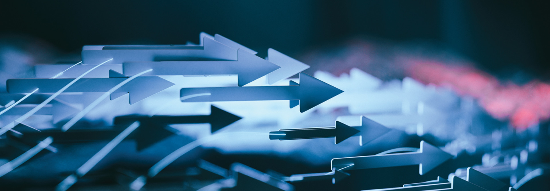 Arrows indicating educational technology trends for 2024