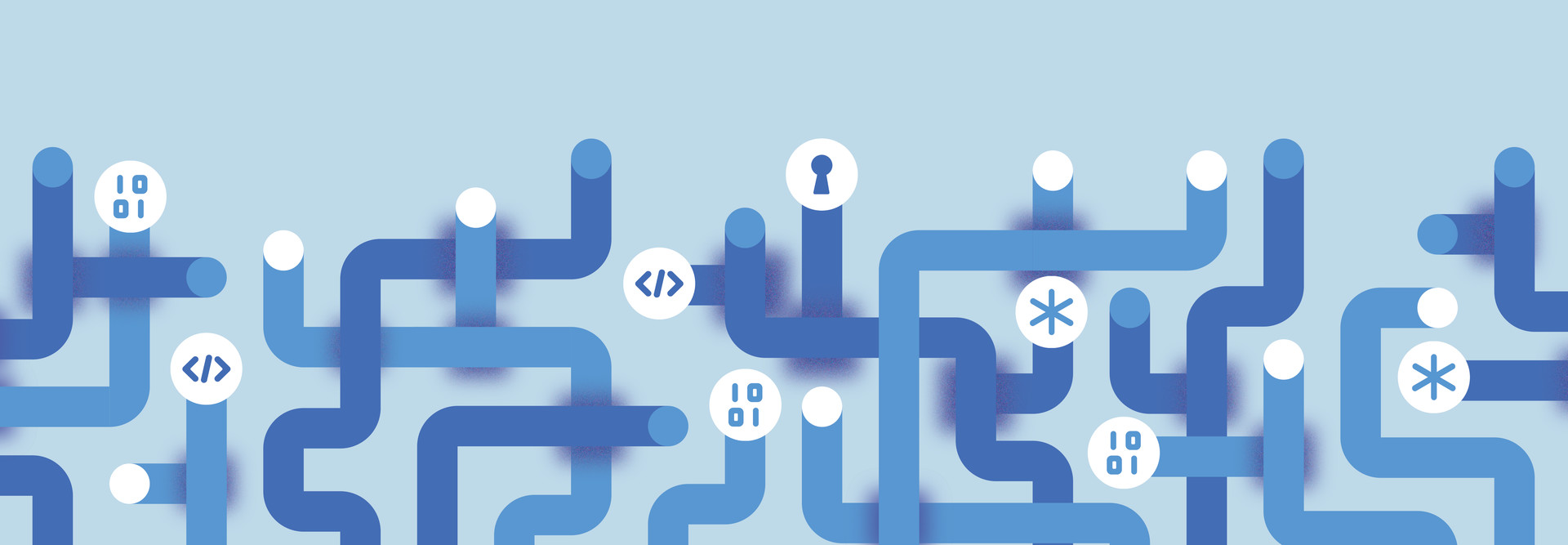 maze of security icons