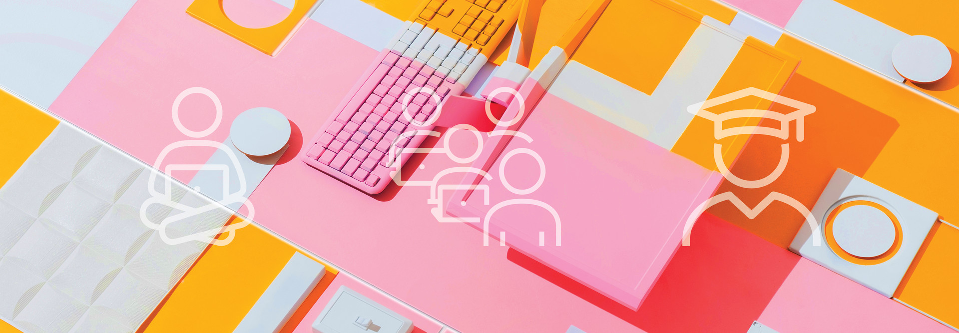 pink and orange illustration to represent netp