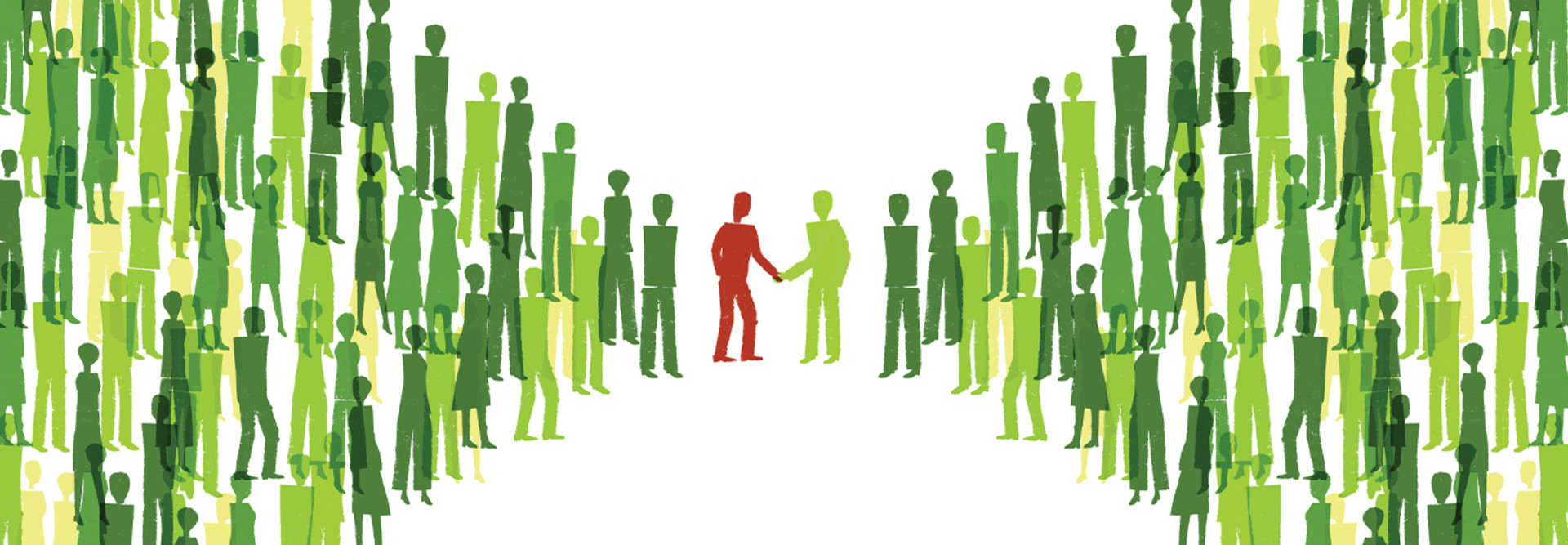 Illustration representing saying goodbye to an employee