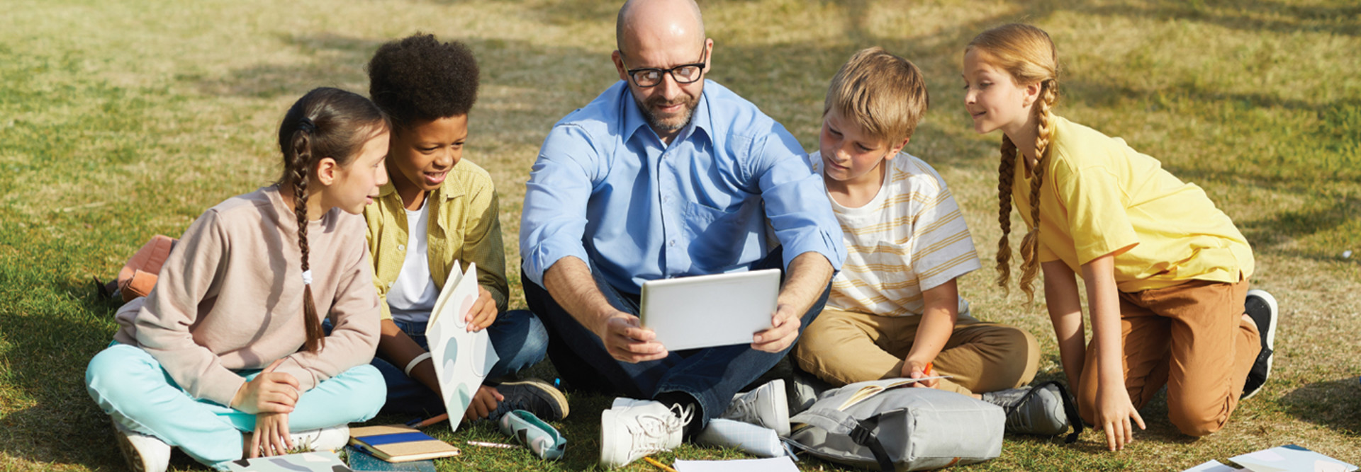 Teaching holding class outside