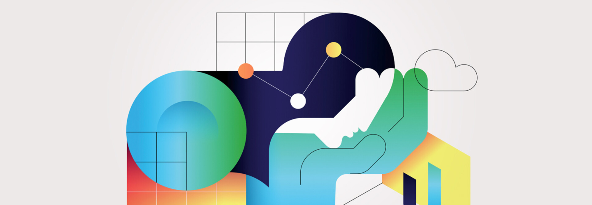 Abstract shapes and grids