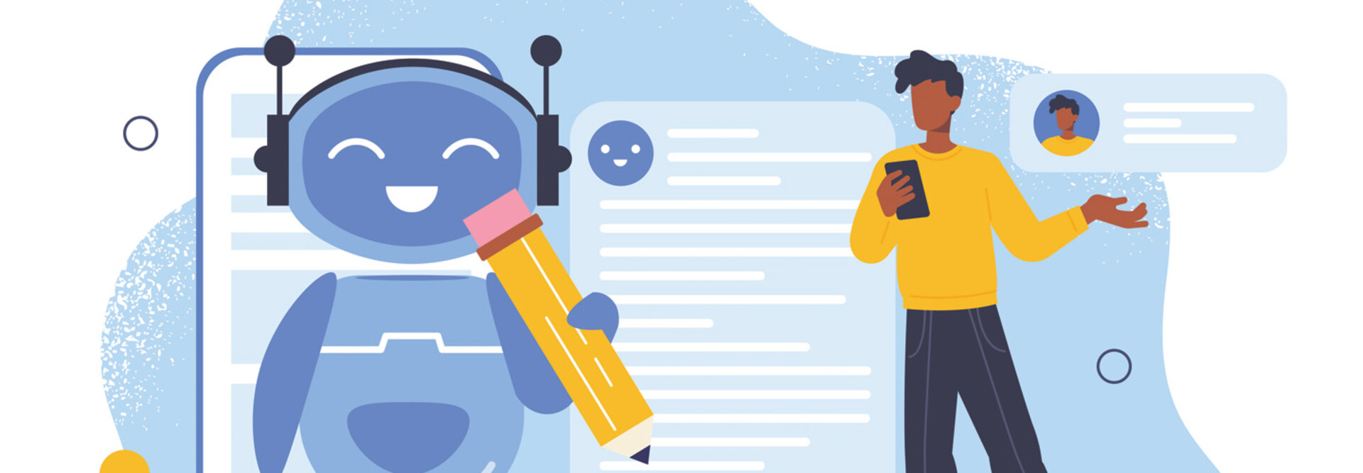 School chatbot illustration 