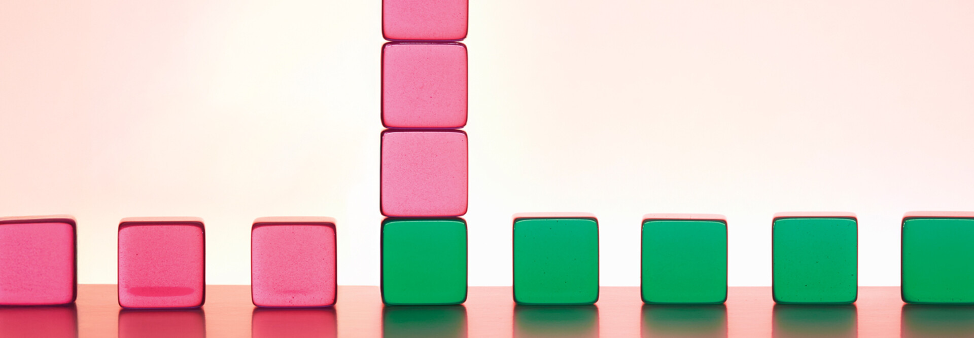 Storage building blocks concept - blocks of different colors stacked up