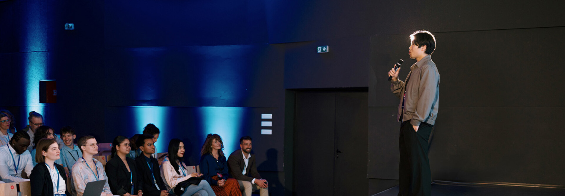 Person giving speech