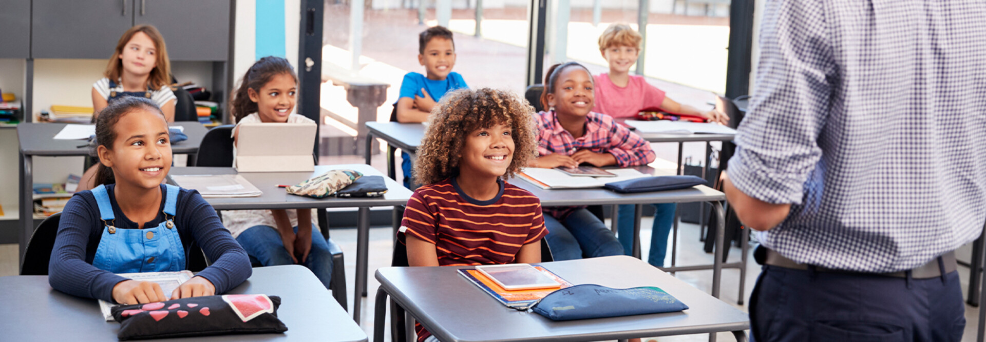 Students using