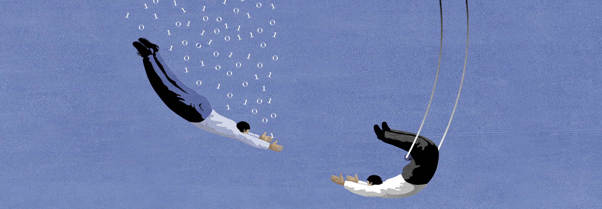Illustration of acrobats