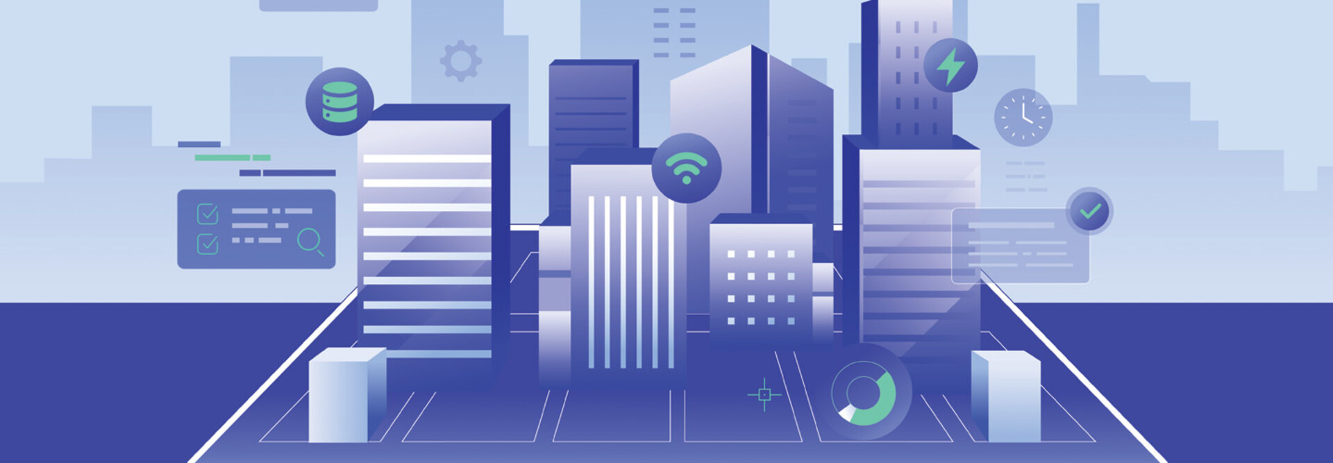 Digital construction software concept 