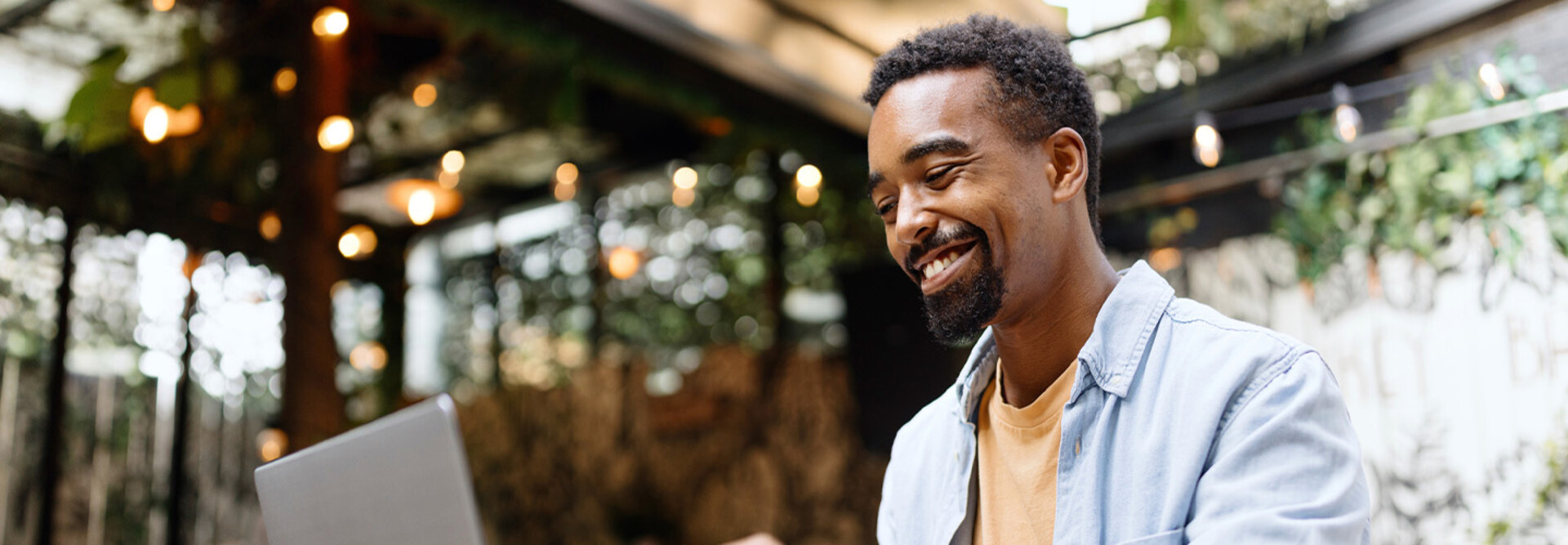 Person using computer