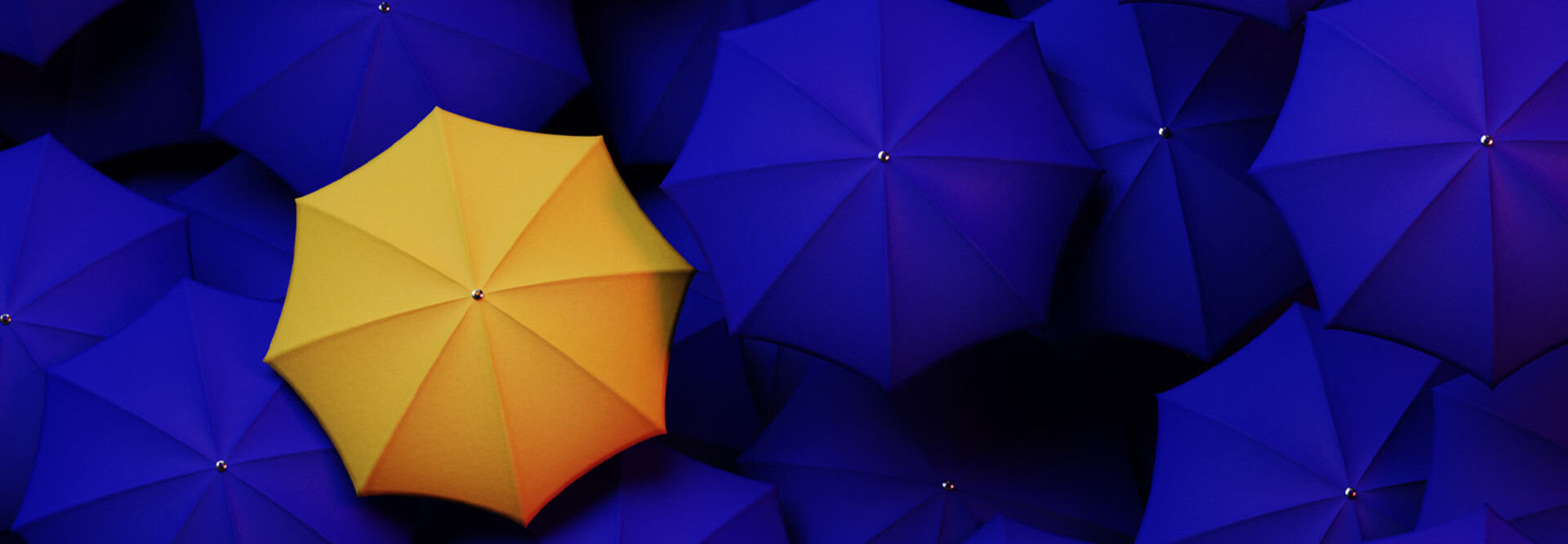 Multiple umbrellas