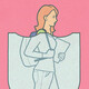 illustration of cybersecurity shield over k12 student