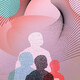 Conceptual illustration of 3 figures with lines around them