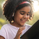 Student using tablet