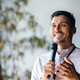 Person speaking at event