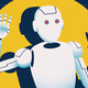 Robot in a spotlight