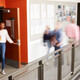 Blurry students