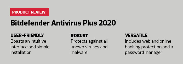 Bitdefender Antivirus Plus 2020 Specs