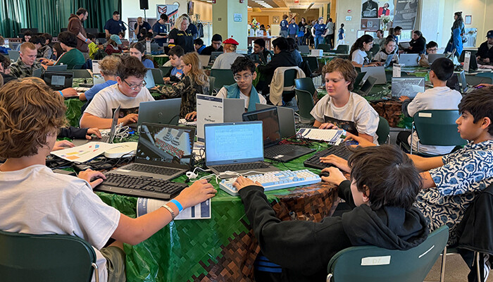 The finalist teams completed a two-part live build challenge.