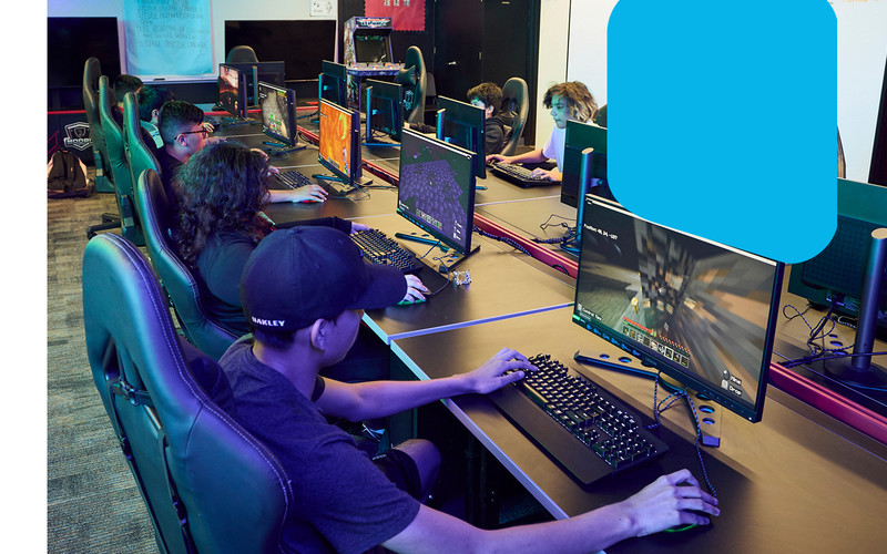 Modesto City Schools students use the Lenovo Legion line of gaming PCs, mice, headsets and keyboards for esports.