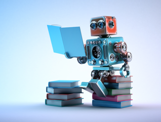 robot learning on books