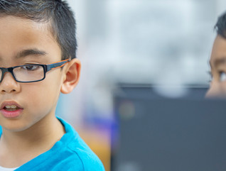 Students using personal computers