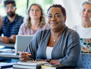 Educators in a professional development class