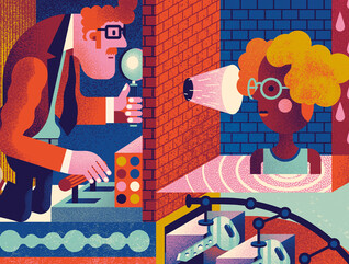 Illustration representing passkeys and security